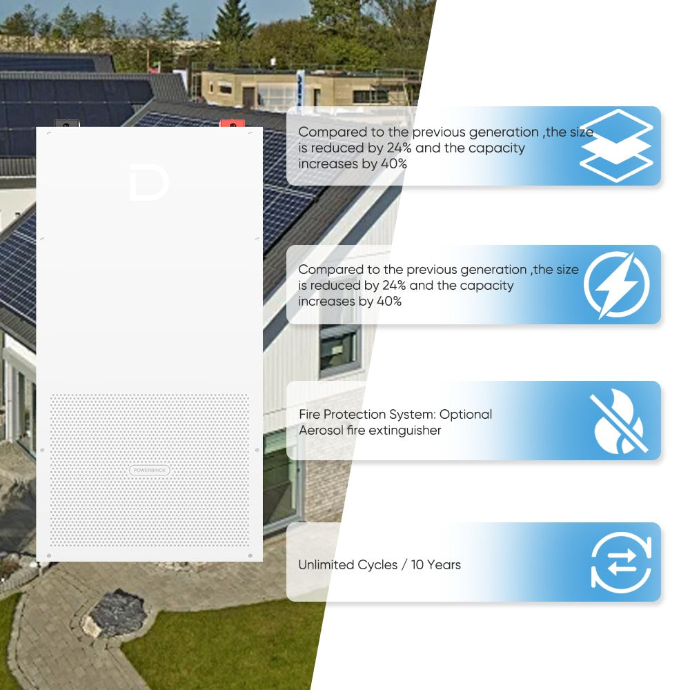 14,34kWh, Lithium batteri, LiFePO4